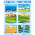 thumbnail image 4 of D-FantiX Animal Sticker Book for Kids, Featuring Dinosaur, Unicorn, Mermaid & Farm Animal Characters, 12 Unique Scenes and 500+ Stickers, Arts & Crafts Gift for Ages 3-8, 4 of 8
