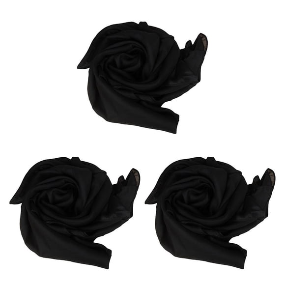 Minnieouse Bufanda de mujer Estilo simple Bloqueador solar Chica Pañuelo Ropa de moda Accesorio Hermosas bufandas para niñas para exteriores Negro Type1 NO1 Minnieouse CBP331358