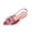 Red, variant on Women's Rhinestone Flats Pointed Toe Slingback Slip On Comfortable Casual Party Dress Shoes