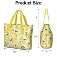 thumbnail image 3 of Tote Bag for Women - Lemon Shoulder Bag - Large Utility Work Duffle Bag with Zipper Handbag for Travel, Work, Sprots, 3 of 5