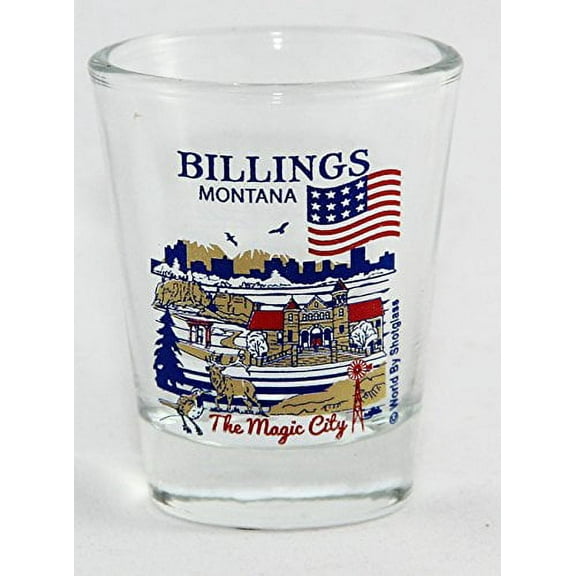 Billings Montana Great American Cities Collection Shot Glass