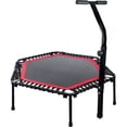 thumbnail image 1 of Trampolin Hexagonal 50 pulgadas Centurfit  con Barra Uso Rudo Fitness Rojo, 1 of 5