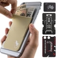 thumbnail image 1 of Gecko Travel Tech Phone Wallet - Stick On Card Holder Wallet for Cell Phones - Adhesive Card Pocket - BEIGE, 1 of 6