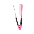 thumbnail image 1 of Peine alisador de cabello Cepillo para el cabello Plegable Ligero Cepillo para el cabello de salón Peine Rosa roja, 1 of 8
