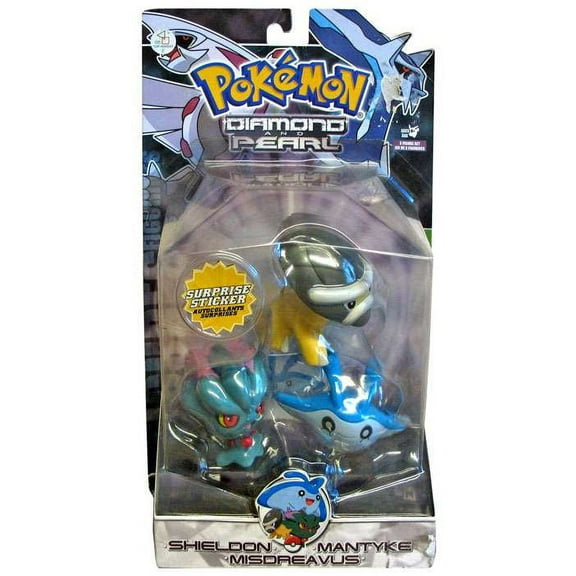 Pokemon Series 3 Mantyke, Misdreavus & Shieldon Figure 3-Pack