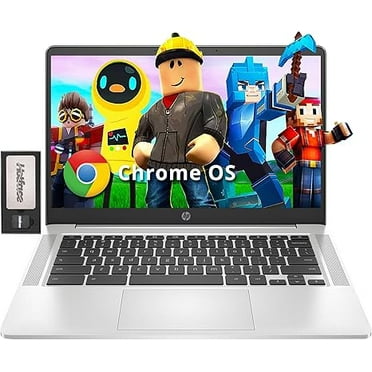 HP Chromebook 14" FHD Anti-Glare Laptop, AMD 3015Ce, 4GB RAM, 224GB Storage(64GB eMMC 160GB Docking Station), AMD Radeon Graphics, 720p HD Camera, Wi-Fi 5, Chrome OS, Silver