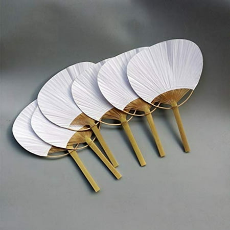 

Pure white fan 36 Pcs/Lot Wedding White Paddle Fan for Wedding Decoration