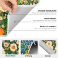 thumbnail image 6 of Yayeee Drying Mat for Kitchen Counter Dishes Microfiber Coffee Decorative Pad, Orange Floral Garden, 6 of 9