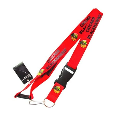 CHICAGO BLACKHAWKS Lanyard Keychain Badge Ticket Holder