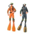thumbnail image 3 of Figuras de buzo en miniatura para decorar acuarios, accesorios decorativos realistas. 2 figuras de buzo, 3 of 6