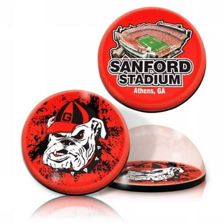 - Paragon Innovations Company GeorgiaUMAGSETMASCOTSTA NCAA Georgia University Sanford Stadium And Bulldog Crystal Magnet
