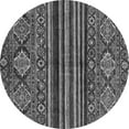 thumbnail image 1 of Ahgly Company Indoor Round Abstract Gray Modern Area Rugs, 7' Round, 1 of 4