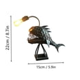 thumbnail image 3 of Retro Table Lamp Angler Fish Decorative Lamp Lamp Decorative Lamp Table with Decorative Flexible Lamp Head Artistic Table Lamp for Home Bar Cafe, 3 of 6
