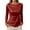 AB451 Red, variant on Fashion Sequin Shirt For Women Solid Color Long Sleeve Crew Neck Tops Comfortable Casual Ladies Festival Sparkling Blouse Red
