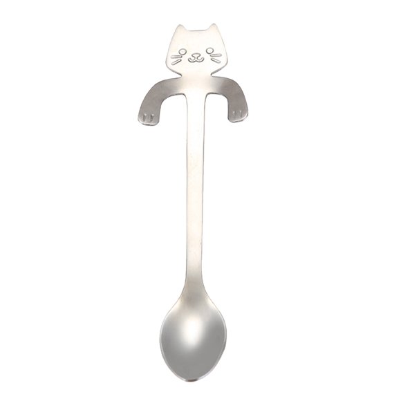 WMQPNNS New Trending Cat Spoon Short Handle Spoons Flatware Coffee Drinking Tools Kitchen Gadge Todays Deals Clearance Sale