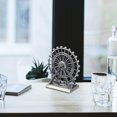 thumbnail image 4 of NUOLUX Ferris Wheel Decor De Metal Plateado Para Oficina Y Dormitorio Con Y Moderno, 4 of 6
