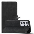 thumbnail image 2 of Allytechgroup Wallet Phone Case for Samsung Galaxy S21 Ultra with Credit Card Slot, PU Leather Slim Lightweight Flip Case with Lanyard Shockproof Protective Bumper for Women Girls, Black, 2 of 10