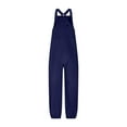 thumbnail image 3 of CHUMUD Womens Fleece Overalls 2025 Warm Winter Casual Loose Jumpsuits Sherpa Bib Overalls Fuzzy Ski Pants with Zipper Pockets, 3 of 5