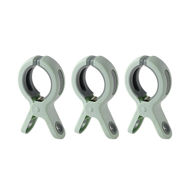 3 clips para toallas de playa, abrazadera para edredón, pinzas para ropa, estante de secado verde Ehuebsd Libre de BPA