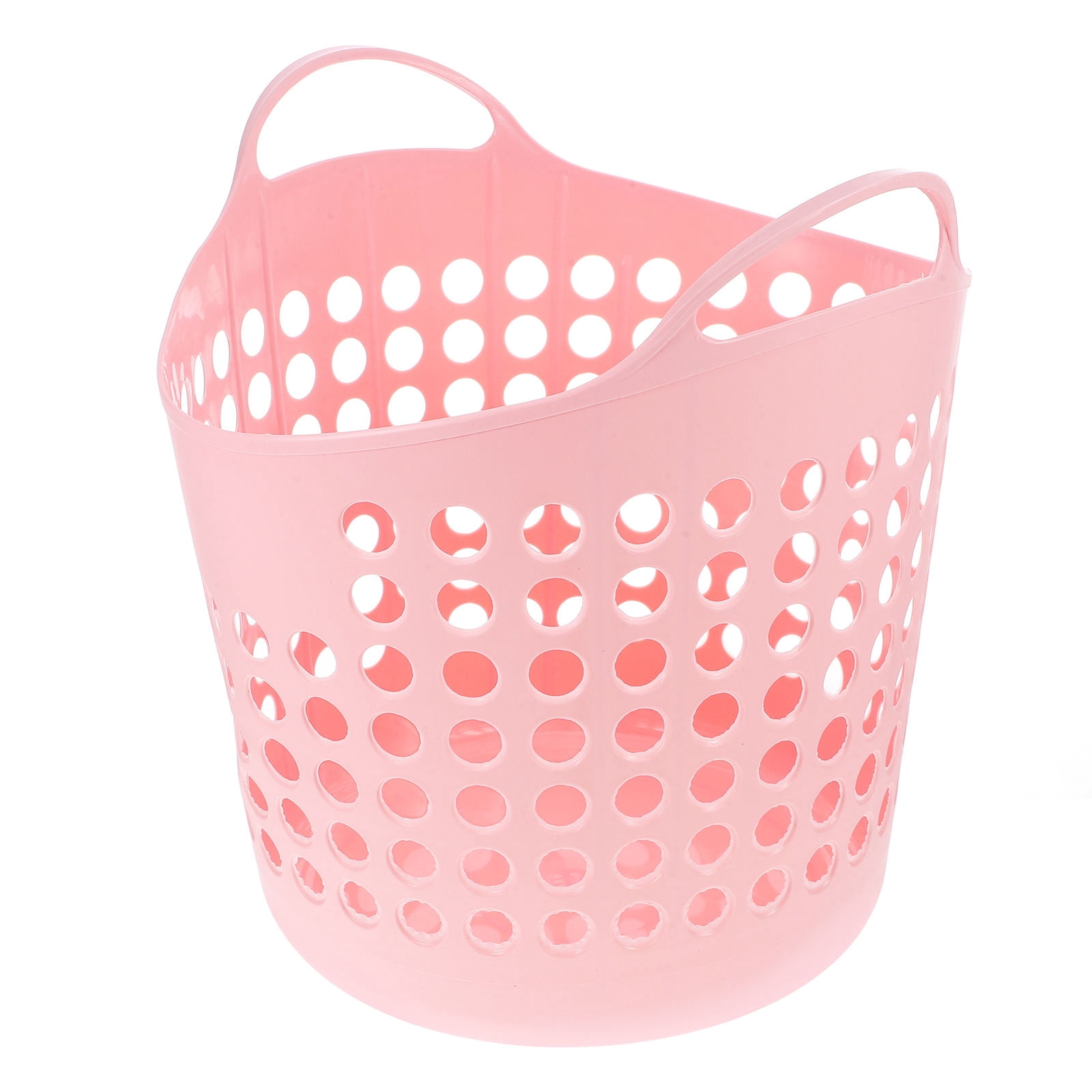 UPKOCH Bathroom Laundry Baskets Pink Plastic Laundry Bin Basket Breathable 1Pcs