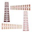 thumbnail image 4 of EeaseCA 96pcs Matte Nail Patch Nail Decals Fake Finished Nail Tips Detachable Nail Art Stickers Manicure Tool for Girls Ladies (1 Set for Each Color, 24pcs in 1 Set), 4 of 7