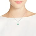 thumbnail image 6 of Simply Elegant Teardrop Reconstructed Turquoise Sterling Silver Pendant Necklace, 6 of 6