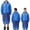 Blue, variant on Raincoat for Women Men's Outdoor Travel Fashion Adult Raincoat Thick Transparent EVC Raincoat Raincoat for Men
