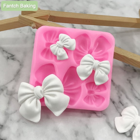 Bow Sunflower Silicone Fondant Mold, Food Grade Non-Stick Baking Mold, Reusable DIY Mold for Chocolate Cake Decor Resin Craft Home Kitchen Baking