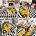 thumbnail image 5 of Large Area Rugs for Living Room Bedroom, Yellow Truck 8'x10' Rug Washable Carpet Runner Indoor Outdoor, Farmhouse Bee Daisy Black White Buffalo Plaid Non Slip Floor Mats Rug for Kitchen, Patio, 5 of 8