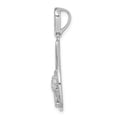 thumbnail image 6 of Auriga Fine Jewelry 925 Sterling Silver Rhodium Plated Cubic Zirconia Pendant for Women(L- 29.72mm, W- 16.55mm), 6 of 6