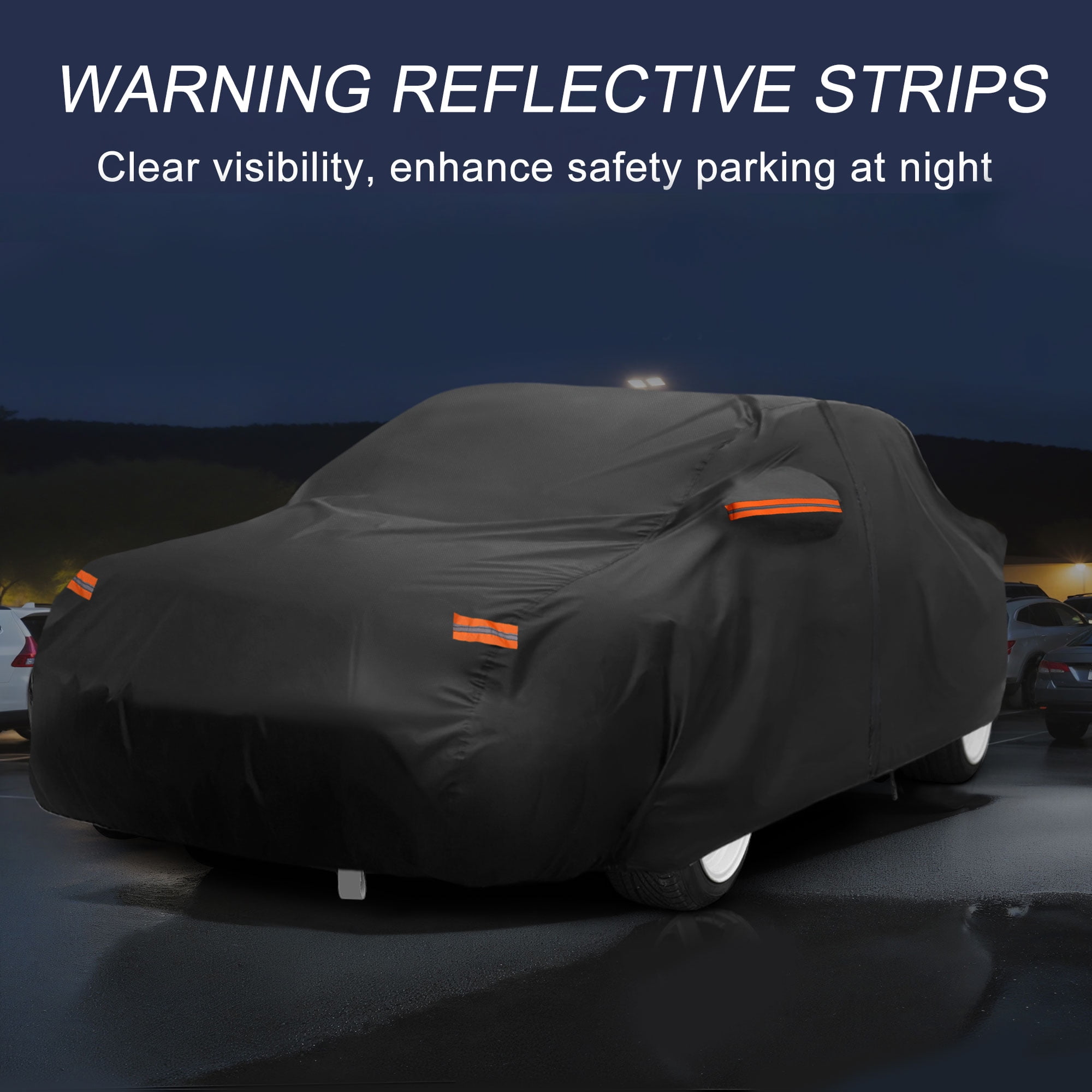 Unique Bargains Full Car Cover Black for Mazda MX-5 Miata 157.48"x68.9"x45.28"