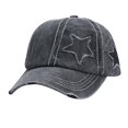 thumbnail image 3 of Beach Hats for Women Women Cowboy Star Print Baseball Summer Sun Hat Black One Size, 3 of 7