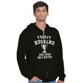 thumbnail image 3 of Trophy Husband Like Yours Only Better Men's Big & Tall Graphic Zip Up Hoodie Brisco Brands 5X, 3 of 5
