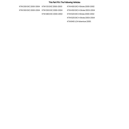 Tusk Front Brake Master Cylinder Rebuild Kit for KTM 200 EXC 2000-2004