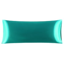 Unique Bargains Smooth Satin Body Pillow Cover Case, 20" x 54" Teal