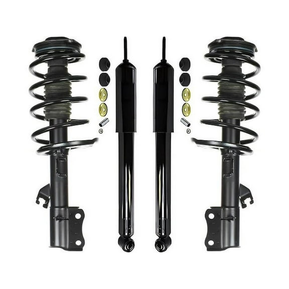 Front and Rear Suspension Strut and Shock Absorber Assembly Kit - Compatible with 2014 - 2016 Nissan Sentra 2015