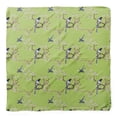 thumbnail image 4 of Bimba Green Floral & Pin Tailed Whydah Bird Pure Silk Printed Head Bandanas Summer Neck Wrap Scarf 40 x 40 Inches, 4 of 6