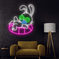 thumbnail image 2 of C-craft Rabbit Neon Sign Wall Art Teen Room Decor Led Sign for Bedroom Wall Decor, 2 of 4