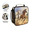thumbnail image 2 of ALAZA Horse Running on Grassland Lunch Box Insulated Lunch Bag Reusable Thermal Cooler Tote School Picnic, 2 of 6