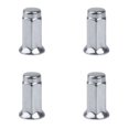 thumbnail image 2 of (4 Pack) Tusk Flat Base Lug Nut 10mm x 1.25mm Thread Pitch w/14mm Head Chrome for Yamaha YFM 350ER Moto-4 1987-1995, 2 of 3