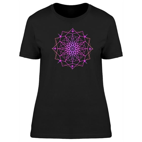 Ancient Squares Mandala T-Shirt Women -Image by Shutterstock, Female Large