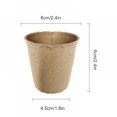 thumbnail image 5 of 10/50/100 Pcs Peat Pots For Seedlings,3 Inch Gardening Seed Starter Tray Kit,Biodegradable Eco-Friendly Plant Starting Pots, 5 of 7