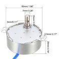 thumbnail image 3 of Synchronous Motor AC 100-127V 15-18RPM 50-60Hz CCW/CW 4W Turntable Gear Box for Hand-Made, 3 of 4