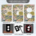 thumbnail image 3 of Yayeee Blank Wall Plate Cover 1-Gang 4.5"x2.7" Home Unused Decorative Outlet, Pink Floral Wave, 3 of 7
