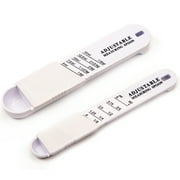 Cheers US 2Pcs Adjustable Measuring Spoon with Double End Adjustable Scale, All in One Measuring Spoon, Wide Range of Measurements, Measures Dry and Semi-Liquid Ingredients for Baking