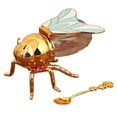 thumbnail image 1 of Glass Honey Jars with Lids,Honey Container with Spoon,Glass Honey Dispenser, Animal-Shaped Tabletop Ornament, 1 of 6