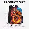 thumbnail image 7 of Jeiento Tractor Kids Toddler Preschool Backpack, Cool Flame 13.5 Inch Lightweight School Bag for 2-5 Year Old Girls, Bookbag with 2 Mesh Side Pockets for Water, 7 of 7
