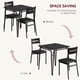 thumbnail image 3 of 3 - piece estilo rural dining mesa set para 2 - a space - saving mesa con 2 cozy sillas para small dining rooms y apartments, 3 of 6
