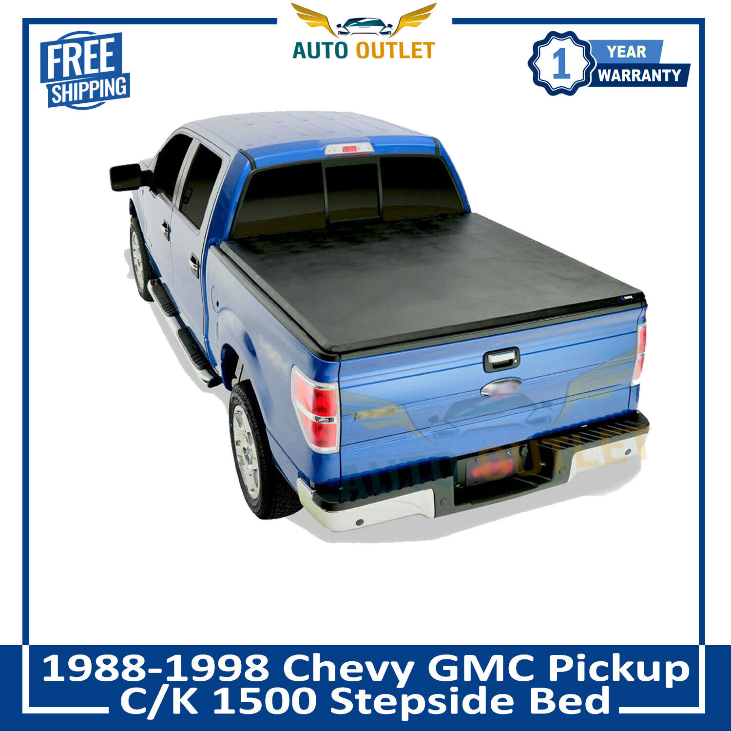 Tonneau Cover Hidden Snap For 19881998 Chevy GMC Pickup C/K 1500 Stepside Bed