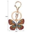 thumbnail image 4 of Ludlz Women Stylish Multicolor Butterfly Rhinestones Keychain Key Ring Bag Ornament, 4 of 8